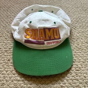 Vintage 1992 Sea world Shamu whale orca hat 90s aquarium ocean summer